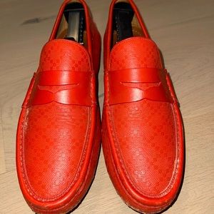 Orange Leather Gucci Driver